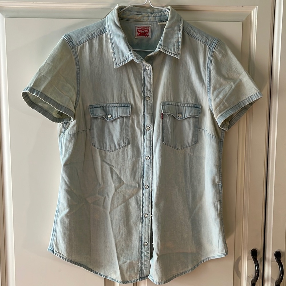 Levi’s pearl button snap Western shirt